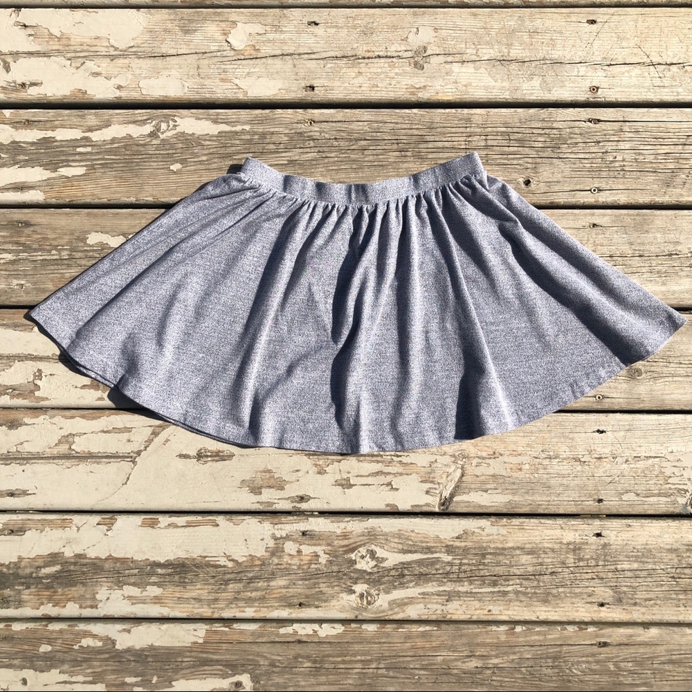 ASOS Heather Gray Skater Circle Skirt size 8 Med